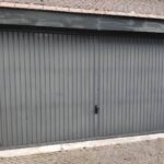 Garage Poort rall 7021 gelakt Afbeelding 2
