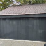 Garage Poort rall 7021 gelakt Afbeelding 1