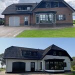 Volledige boerderijwoning geschilderd en de stenen wit gekeimd Afbeelding 1