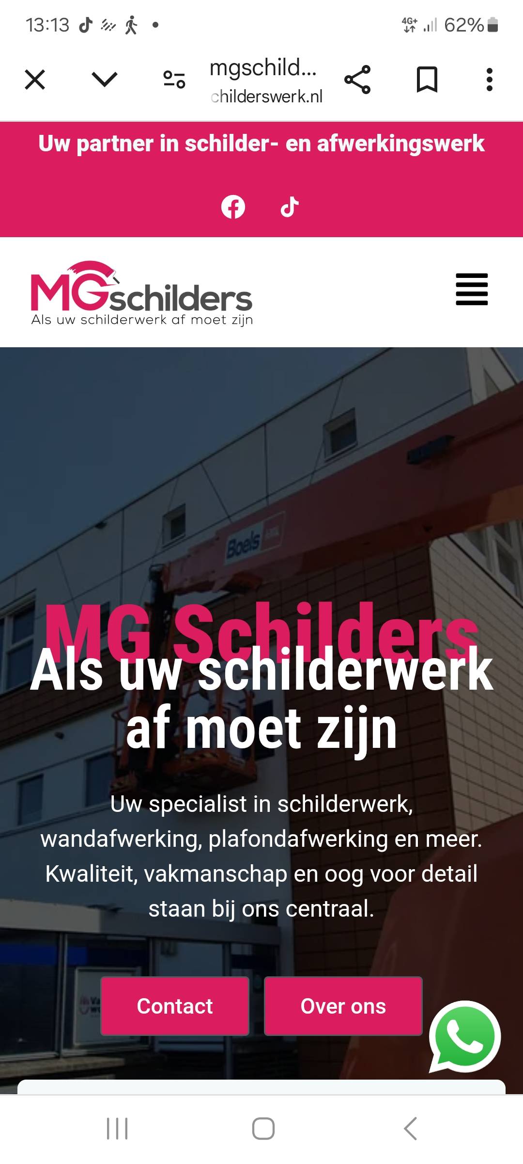 Mg schilders Logo