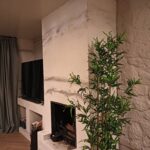 Openhaard met travertin Afbeelding 1